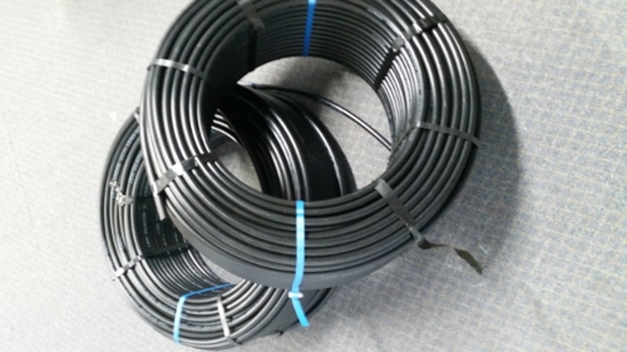 Solar pool heating polyethylene tube