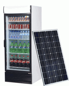 solar display fridge