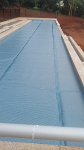 Daisy titanium pool cover