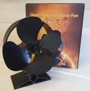 Heat Powered Stove Fan - 180CFM - Tiny Wood Stove