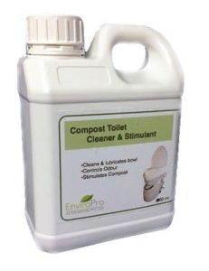 Compost toilet cleaner and stimulant